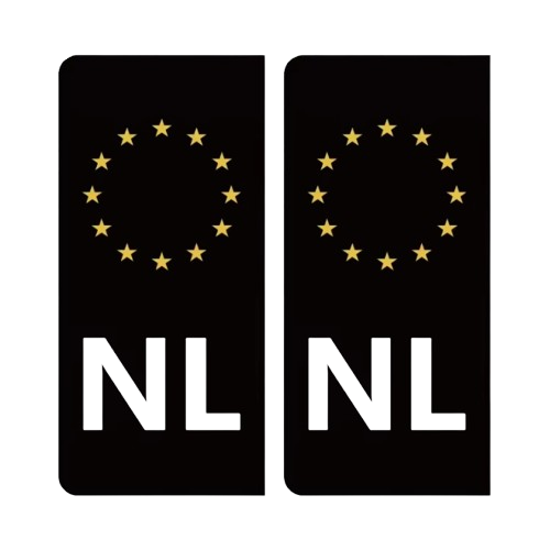 Black plate sticker (3 Pack)